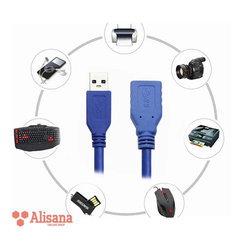 کابل افزایش طول USB 3.0 های سان مدل 1.5 متری — تصویر ۳