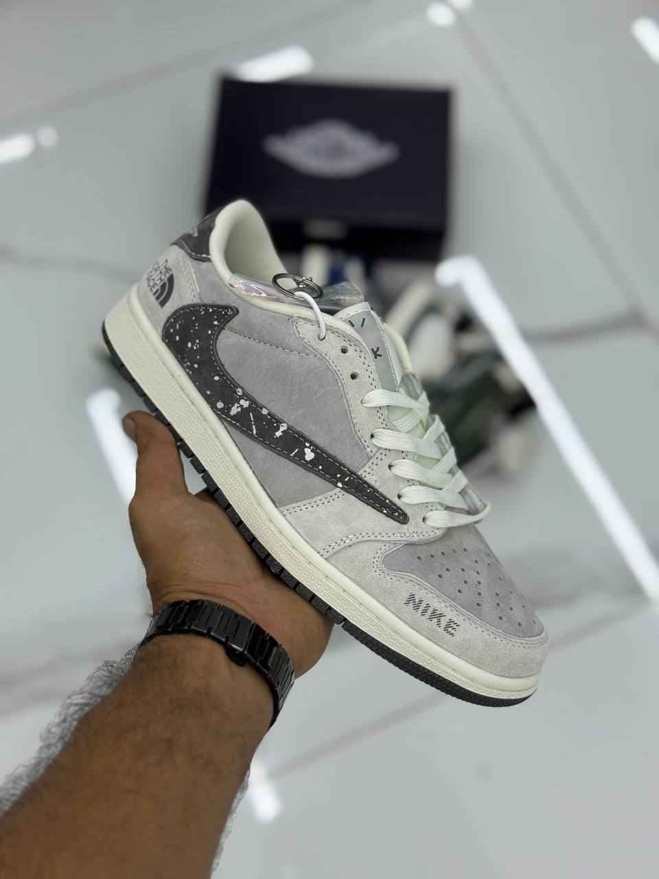 کتانی نایک ایر جردن ترویس دراگون بلو طوسی Nike jordan deragon blue — تصویر ۴