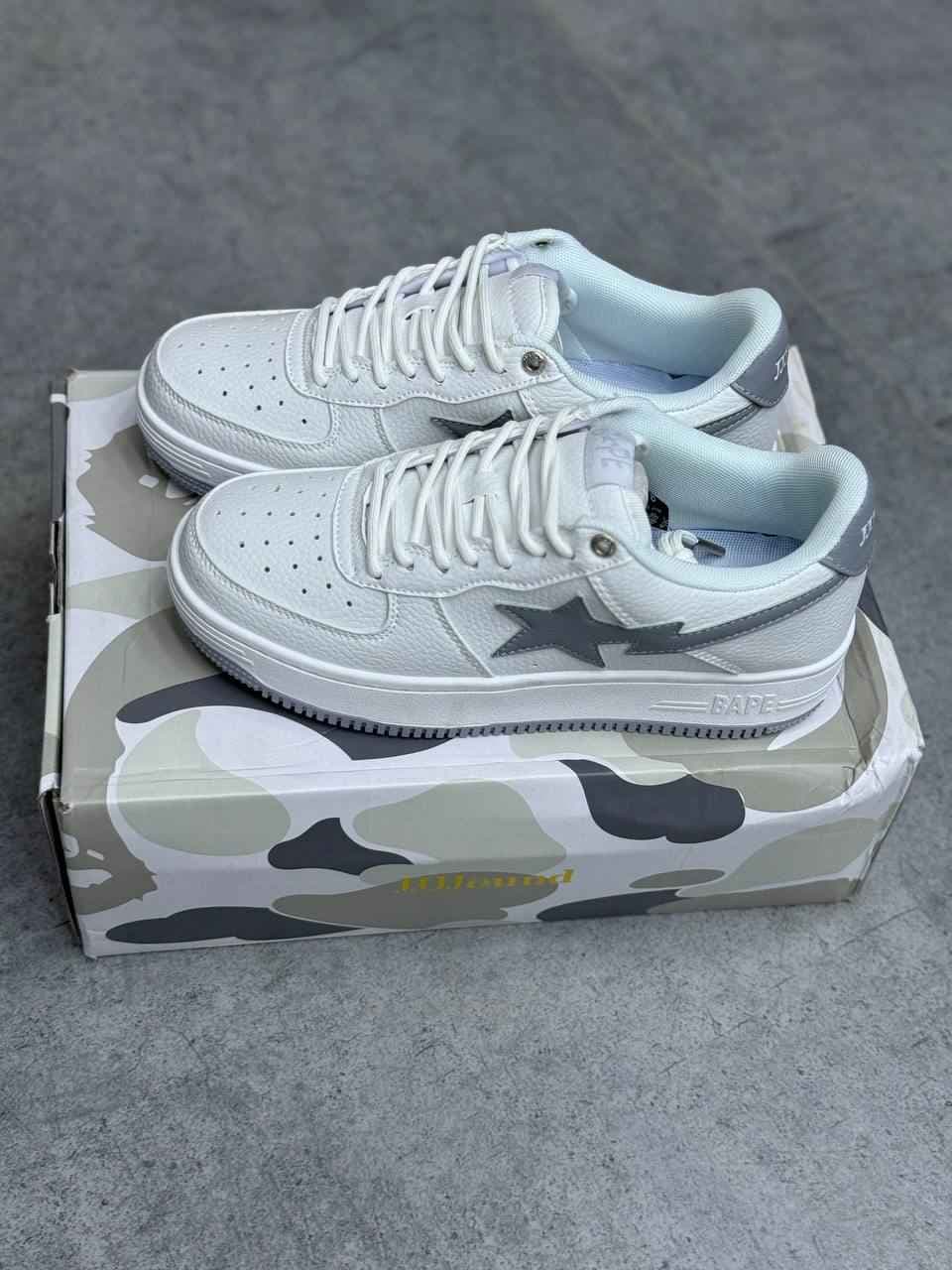 کتانی نایک ایر فورس بیپ nike airforce bape سفید — تصویر ۷