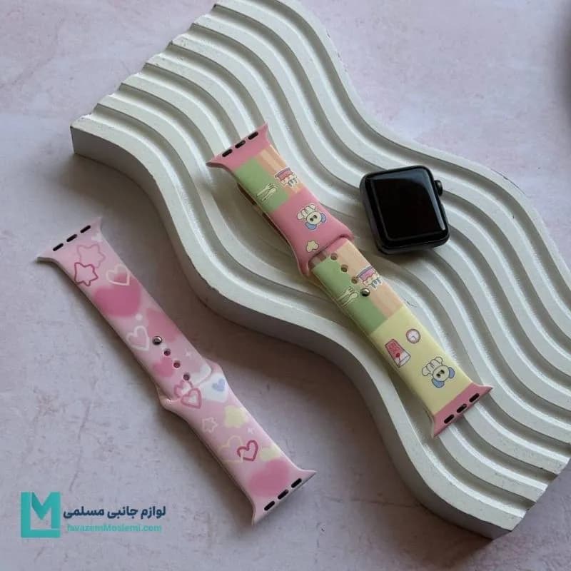 بند اپل واچ سیلیکونی فانتزی کد W1229 | لوازم جانبی مسلمی