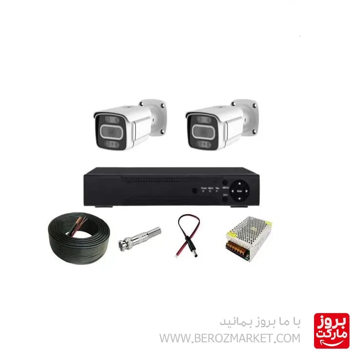 پکیج ۲ عددی دوربین مداربسته ۵ مگاپیکسل پلاک خوان و تشخیص چهره سری BK — تصویر ۴