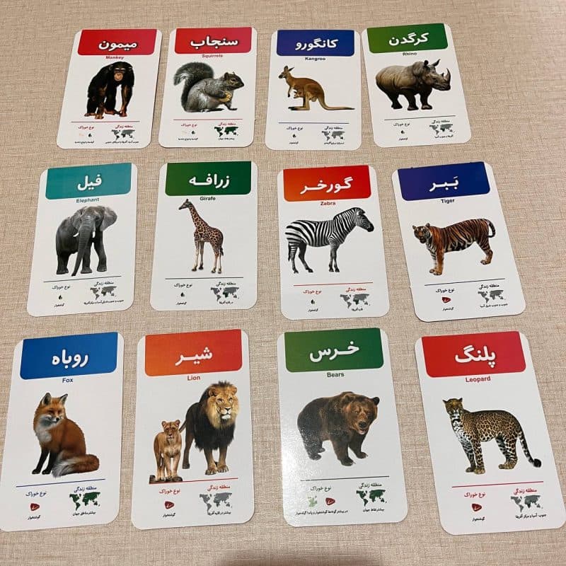 فلش کارت آشنایی با حیوانات مناسب کودک +۱ سال — تصویر ۴