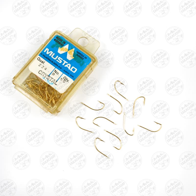 قلاب موستاد Mustad طلایی نروژ 224 سایز 9 بسته 10 عددی — تصویر ۴