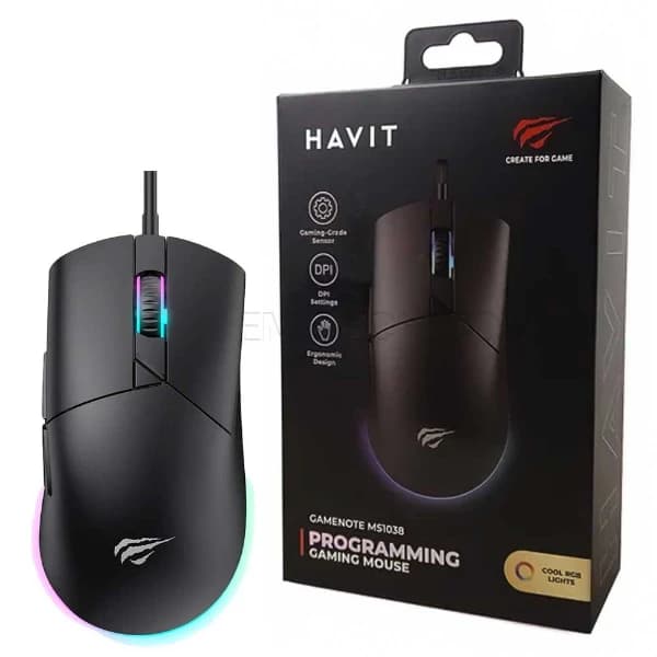 ماوس گیمینگ هویت مدل MS1038 با سیم — تصویر ۱۰