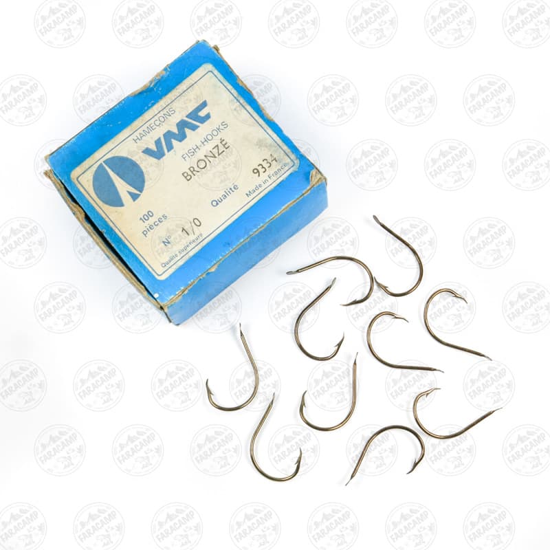 قلاب وی ام سی VMC فرانسه 9334 برنز سایز 1/0 بسته ۱۰ عددی — تصویر ۴