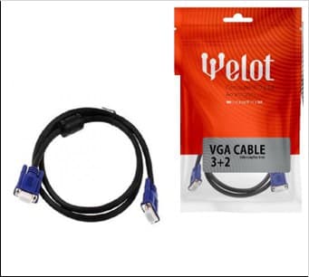 کابل 3+4 شیاردار VGA (3M) دارای نویزگیر مارک welot