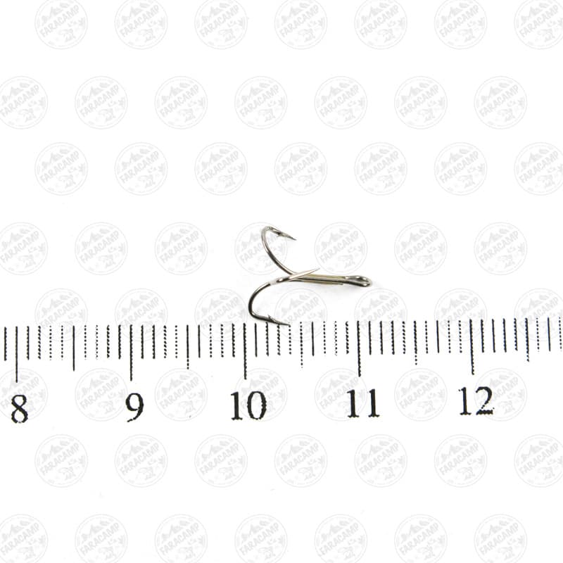 قلاب موستاد سرکج نیکل سایز ۱۲ بسته ۵ عددی MUSTAD Hameçons Triples Irlandais HOOKS 581H — تصویر ۳