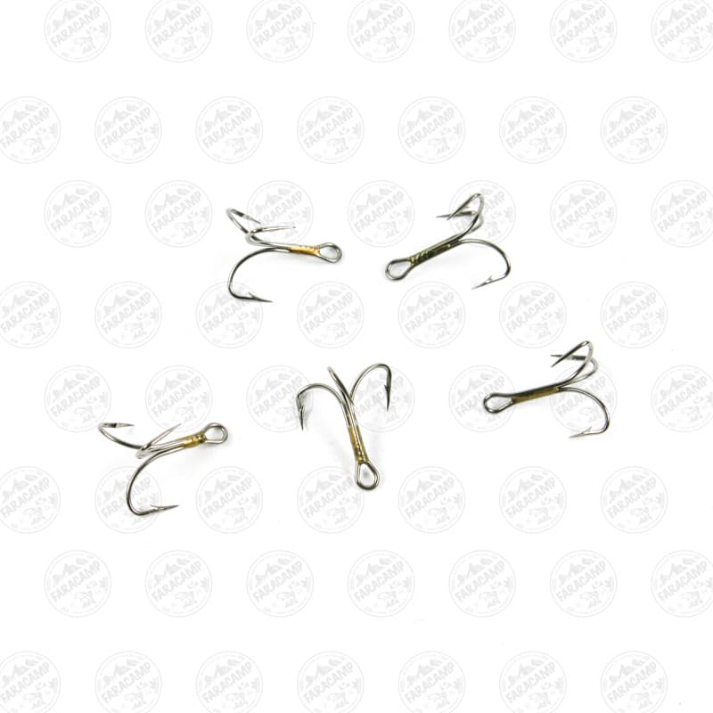 قلاب موستاد سرکج نیکل سایز ۱۲ بسته ۵ عددی MUSTAD Hameçons Triples Irlandais HOOKS 581H — تصویر ۲