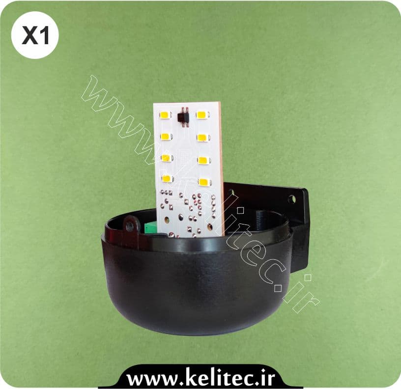 فلاشر LED درب برقی مدل GF100 – کار با دو ولتاژ ۲۴V و ۲۲۰V – تنظیم در دو حالت ثابت و چشمک زن — تصویر ۳