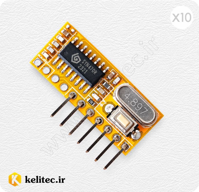 کارتن 10 تایی ماژول گیرنده RXC6 315mhz کدلرن 4 کانال + ویدئو بررسی محصول🔥 — تصویر ۳