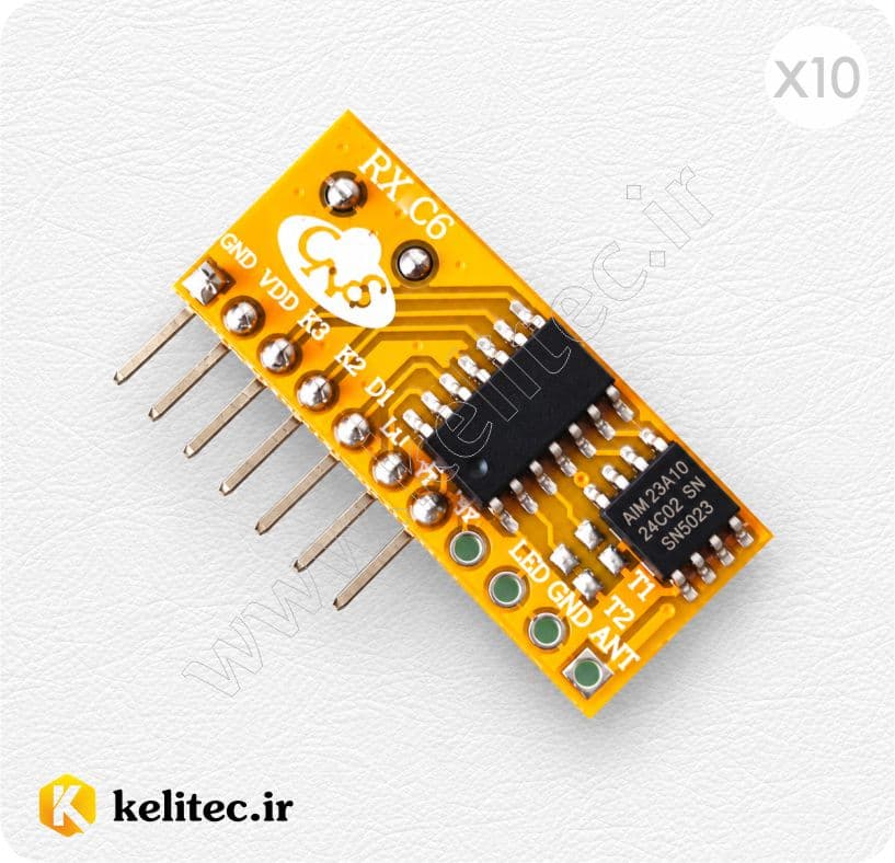 کارتن 10 تایی ماژول گیرنده RXC6 315mhz کدلرن 4 کانال + ویدئو بررسی محصول🔥 — تصویر ۲
