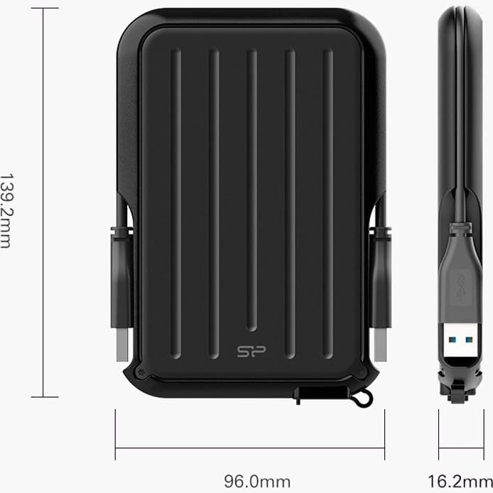 حافظه اچ دی دی اکسترنال سیلیکون پاور مدل Armor A66 ظرفیت 4 ترابایت — تصویر ۴