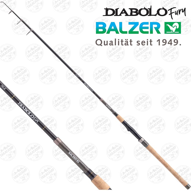 چوب ماهیگیری تلسکوپی کربن ۳۰۰ سانت دیابلو بالزر مدل Balzer DIABLO TELE100, 3m, 40-100GR — تصویر ۱۱