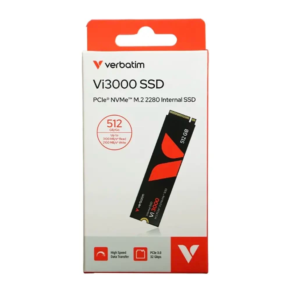 حافظه اس اس دی اینترنال ورباتیم مدل Vi3000 M.2 2280 NVMe ظرفیت 512 گیگابایت — تصویر ۶