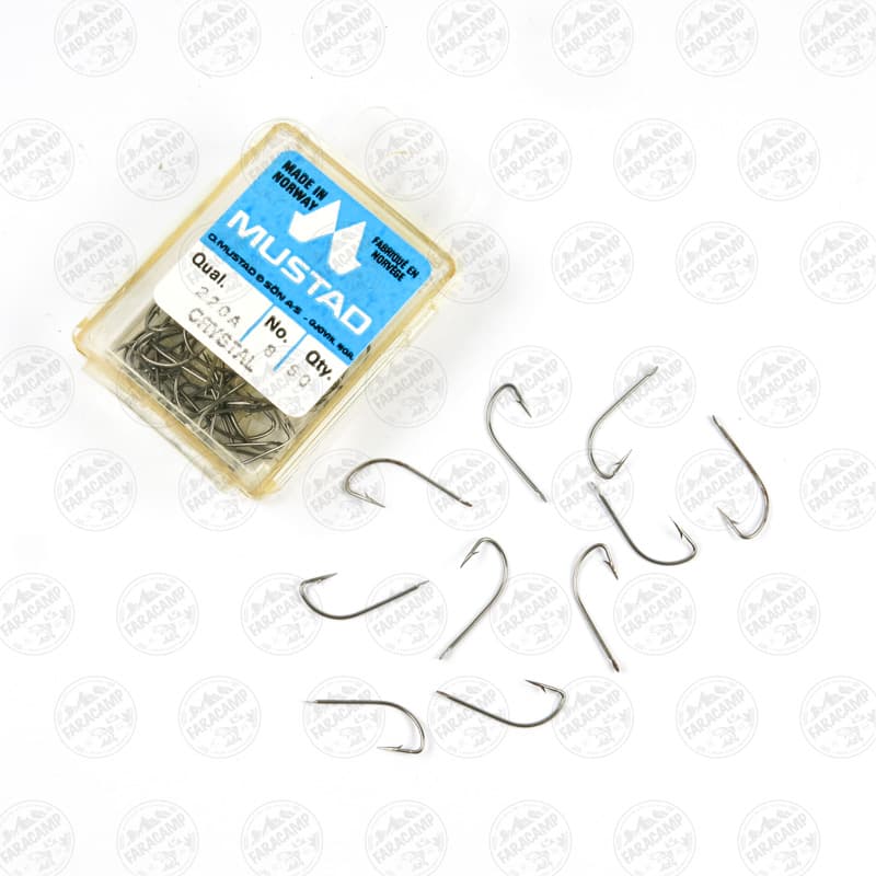 قلاب موستاد Mustad نروژ 220A سایز 8 بسته 50 عددی — تصویر ۴
