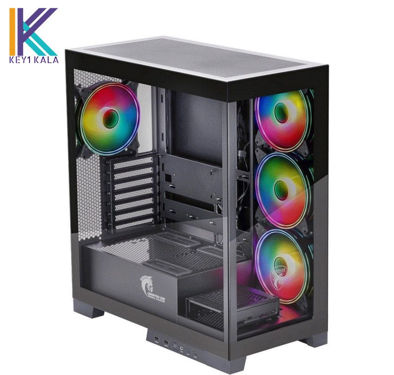 کیس کامپیوتر گرین GRIFFIN G8 RGB Mid Tower مشکی — تصویر ۳