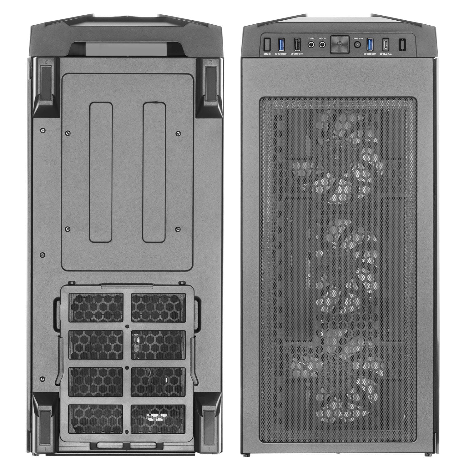 کیس کامپیوتر گرین مدل GRIFFIN G7 Mid Tower مشکی — تصویر ۵