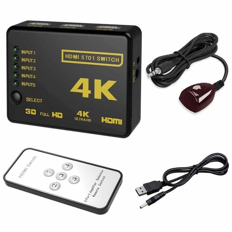 سوئیچ 1 به 5 HDMI مدل UH-501 مارک Welot — تصویر ۲