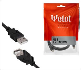 کابل افزایش طول USB طول 3 متر (نویزگیردار)