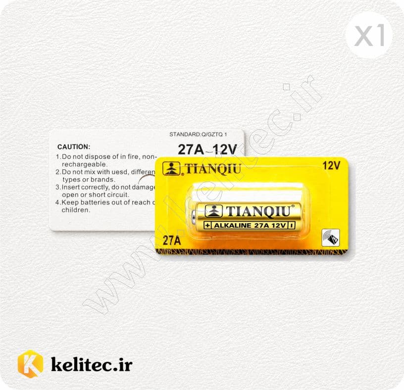 باتری تیانکیو TIANQIU 12V 27A — تصویر ۲