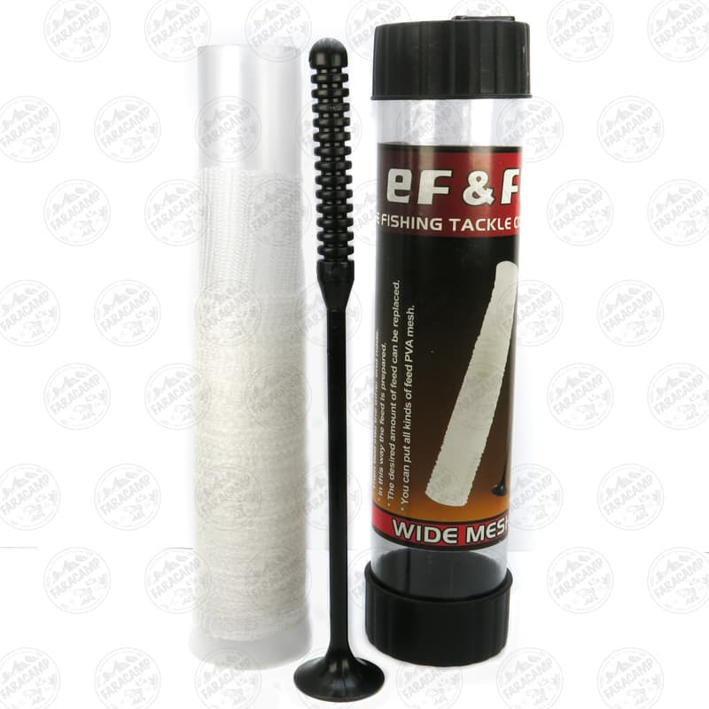 توری پی وی ای ماهیگیری همراه اپلیکاتور ۵ متری ، EF&FE WIDE PVA MESH 37mm*5m GRATIS PLUNGER — تصویر ۶
