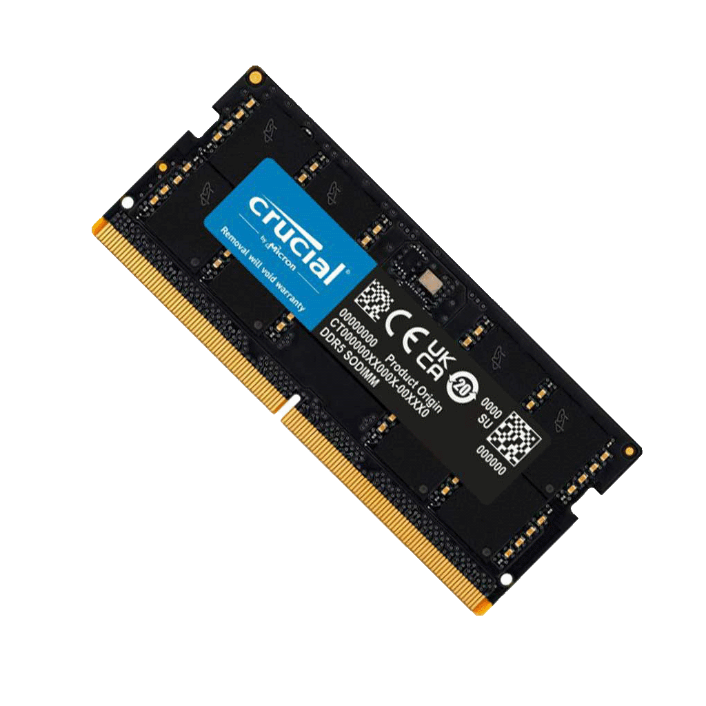 رم لپ تاپ DDR5 تک کاناله 4800 مگاهرتز Crucial ظرفیت 32 گیگابایت گارانتی شرکتی — تصویر ۲