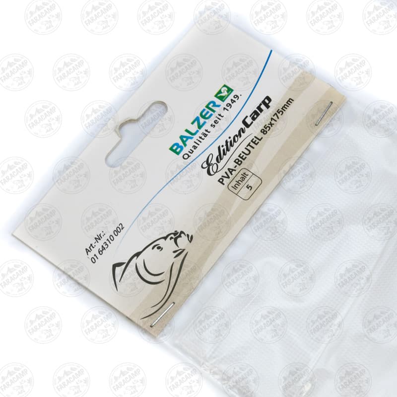 کیسه پی وی ای ماهیگیری بالزر ۵ عددی BALZER PVA BEUTEL EDITION CARP 85*175 — تصویر ۷