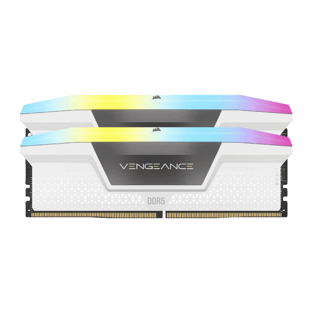 رم DDR5 دسکتاپ 32 گیگابایت 6400Mhz CL36 کورسیر مدل Vengance RGB Whiteدو کاناله — تصویر ۹
