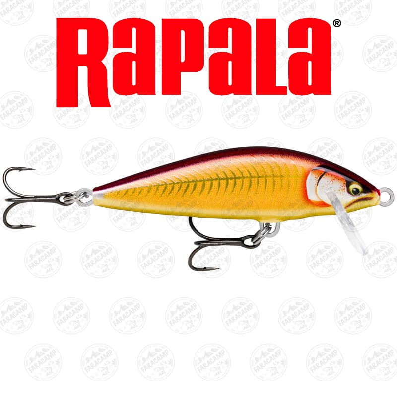 لور قزلی راپالا ۳.۵ سانت، ۴ گرم مدل Rapala COUNTDOWN ELITE35 GILDED GOLD RED — تصویر ۲