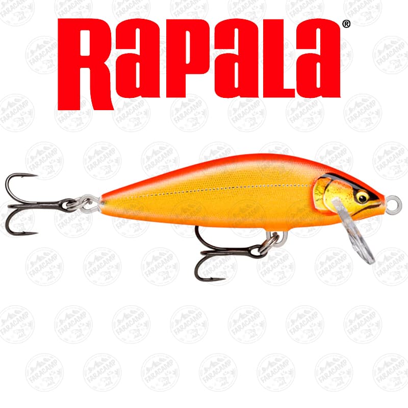 لور قزلی راپالا ۳.۵ سانت، ۴ گرم مدل Rapala COUNTDOWN ELITE35 GILDED GOLD SHAD — تصویر ۲