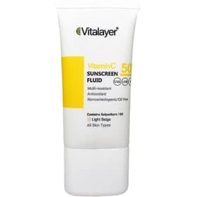 فلوئید ضدآفتاب ویتامین سی spf50 بی رنگ ویتالیر