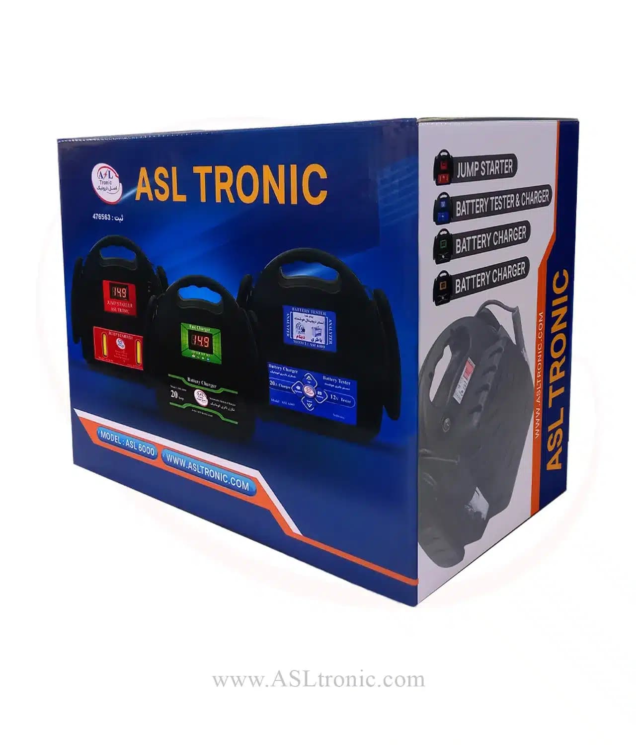 شارژر باتری 20 آمپر اتوماتیک مدل ASL6000 — تصویر ۸