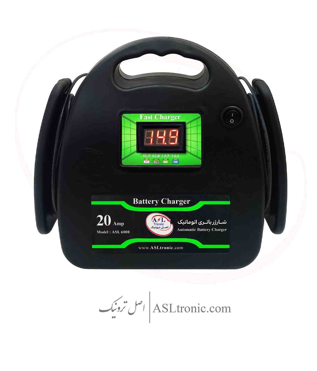 شارژر باتری 20 آمپر اتوماتیک مدل ASL6000 — تصویر ۵
