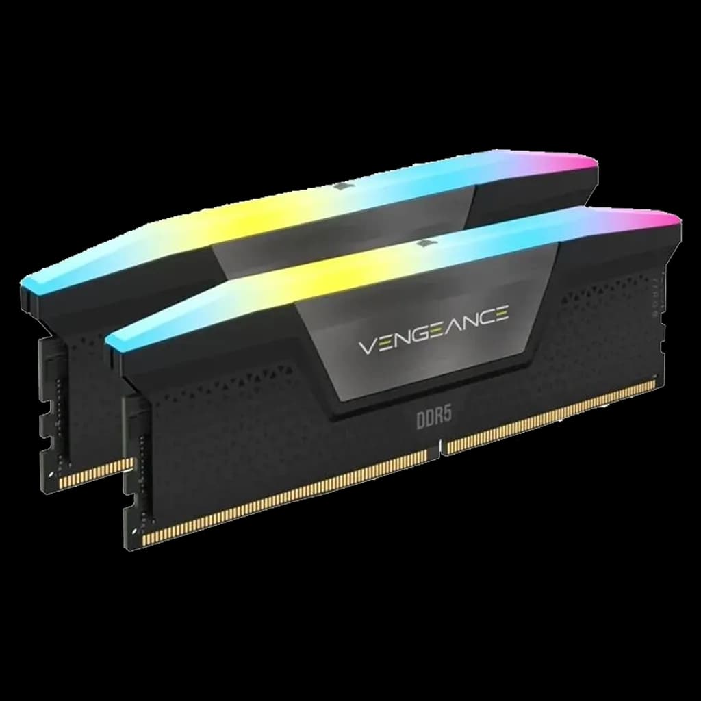 رم DDR5 دسکتاپ 96 گیگابایت 6800Mhz CL34 کورسیر مدل VENGANCE RGB BLACK دو کاناله — تصویر ۴