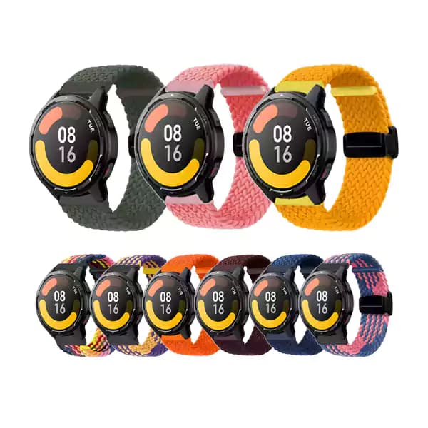 بند پارچه ای ساعت هوشمند شیائومی S1 active طرح Solo Loop — تصویر ۹