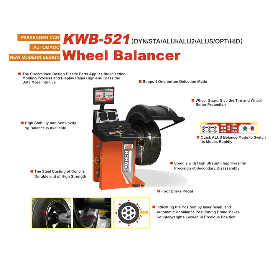بالانس چرخ لانچ مدل KWB-521 — تصویر ۳