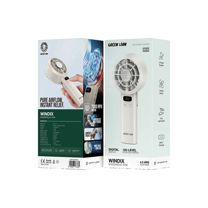 پنکه دستی گرین لاین Green Lion Windix GNPF13WINWH — تصویر ۶