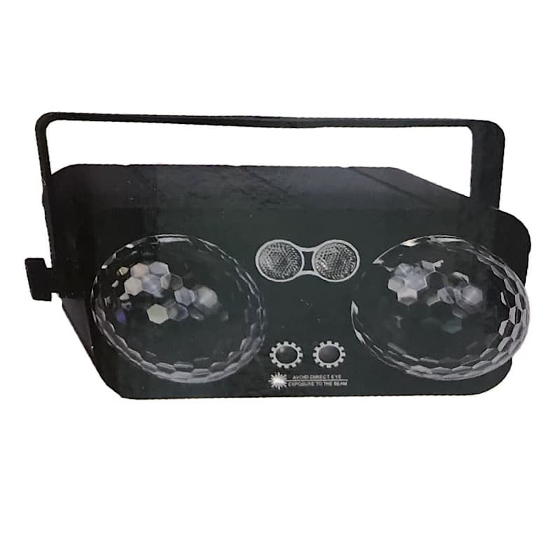 دستگاه رقص نور دو گوی دوقلو دوبل مدل Double Magic Ball Stage Light (همراه با ریموت کنترل) — تصویر ۲