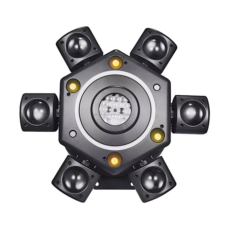 دستگاه رقص نور كينگ كنگ ۶ لنز فضایی گوبو مدل Flash Pro LIGHT (افکت نورپردازی استیج و دی‌جی) — تصویر ۵