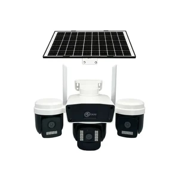 دوربین خورشیدی سیمکارتی سه لنز چرخشی مدل OKAMPRO TL4 — تصویر ۲