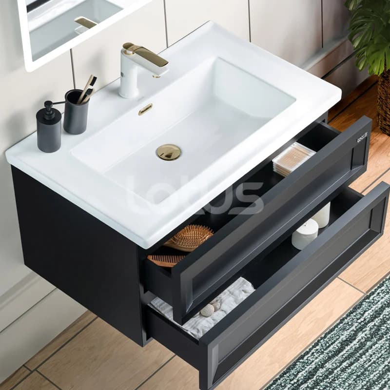 کابینت و روشویی لوتوس طرح مدرن مدل مانارولا MANAROLA-800 Duble ابعاد 50 * 79 سانتیمتر (بدون باکس) — تصویر ۴