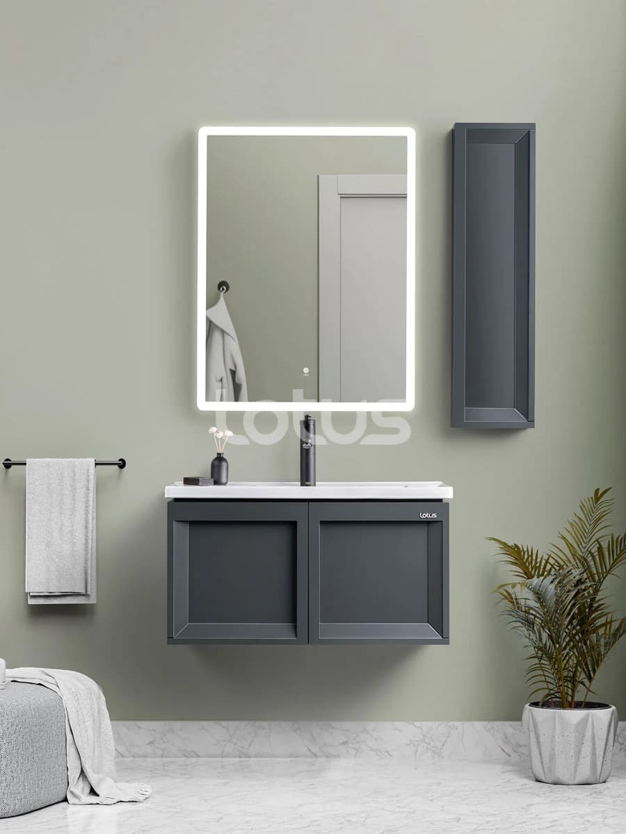 کابینت و روشویی لوتوس طرح مدرن مدل مانارولا MANAROLA-800 ابعاد 50 * 79 سانتیمتر (بدون باکس)