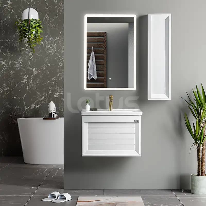 کابینت و روشویی لوتوس طرح مدرن مدل مانارولا MANAROLA-600 ابعاد 50 * 59 سانتیمتر (بدون باکس)