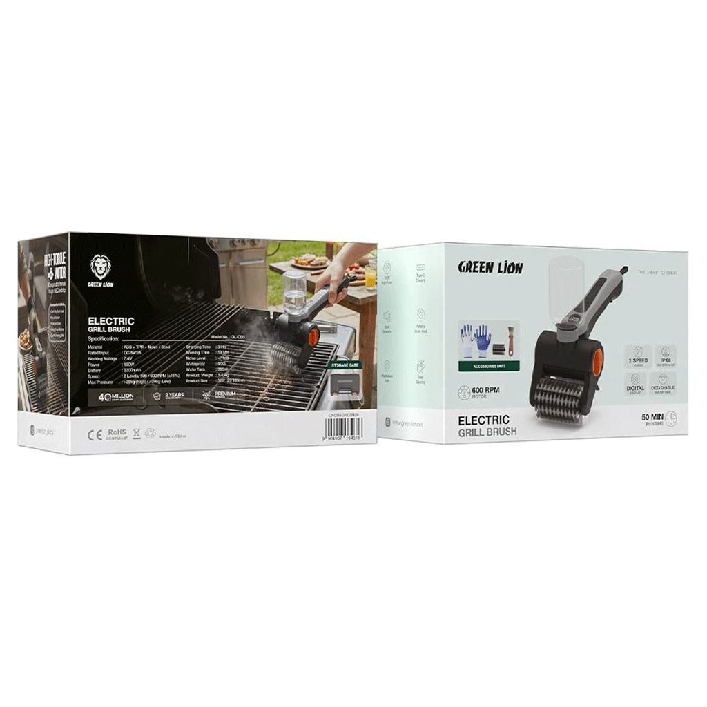 برس تمیز کننده باربیکیو شارژی Green Lion Electric Grill Brush گرین لاین — تصویر ۸