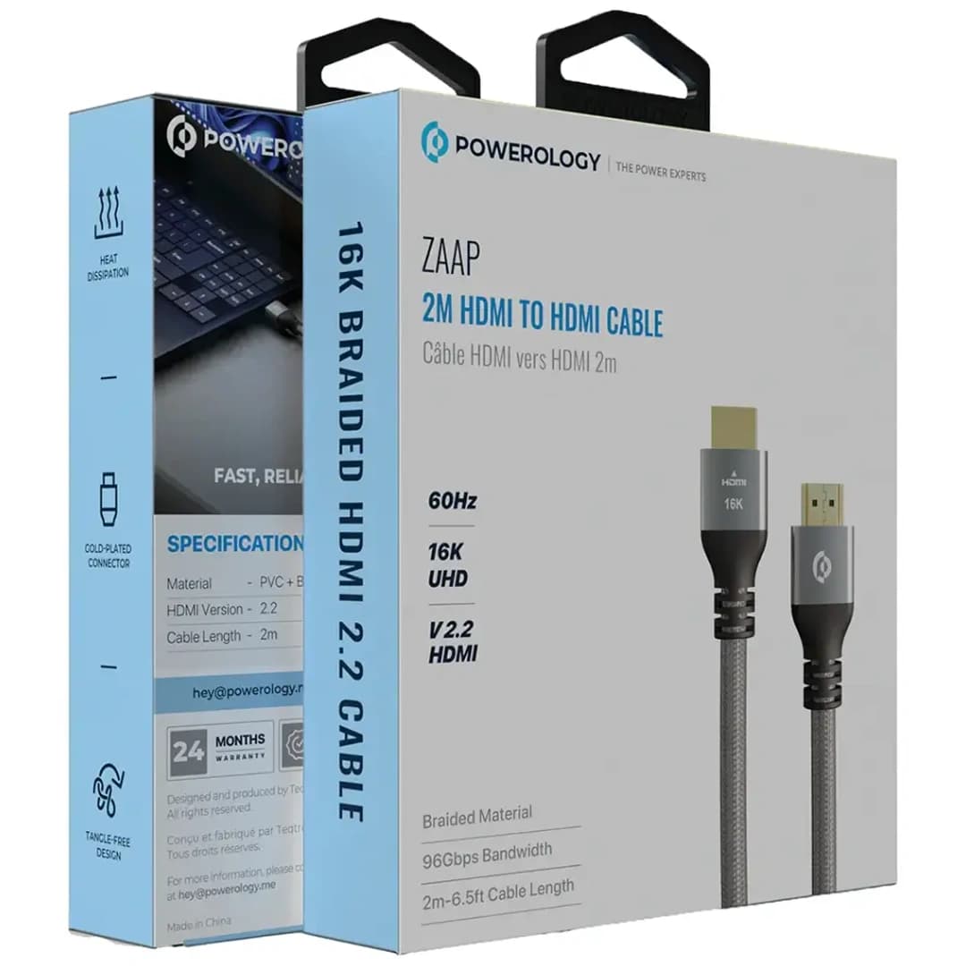 کابل HDMI پاورولوژی مدل Powerology PCAB36GY 2M — تصویر ۴