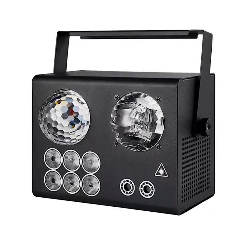 افکت نوری ۴ کاره واترلایت دار مدل 07 (مجیک بال، لیزر، گلکسی و فلاشر) | 4in1 LED Effect Light