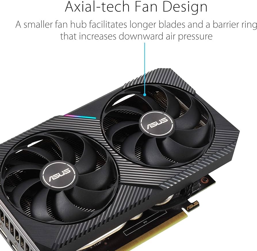 کارت گرافیک ایسوس DUAL GeForce RTX 3060 OC 12GB Gaming ا ASUS DUAL GeForce RTX 3060 OC 12GB Gaming GDDR6 Grap — تصویر ۲