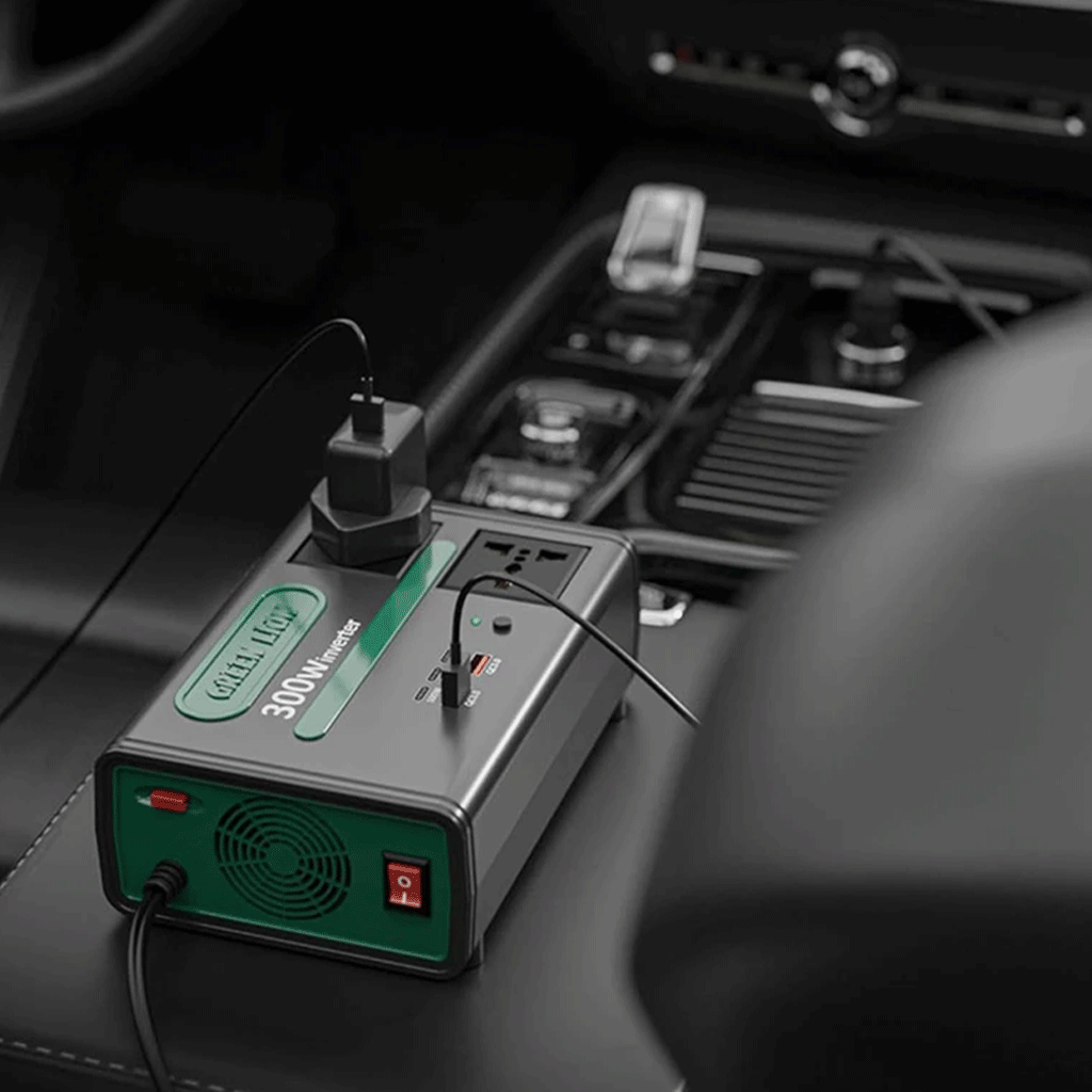 مبدل برق خودرو گرین لاین مدلGreen lion GC-300 — تصویر ۵