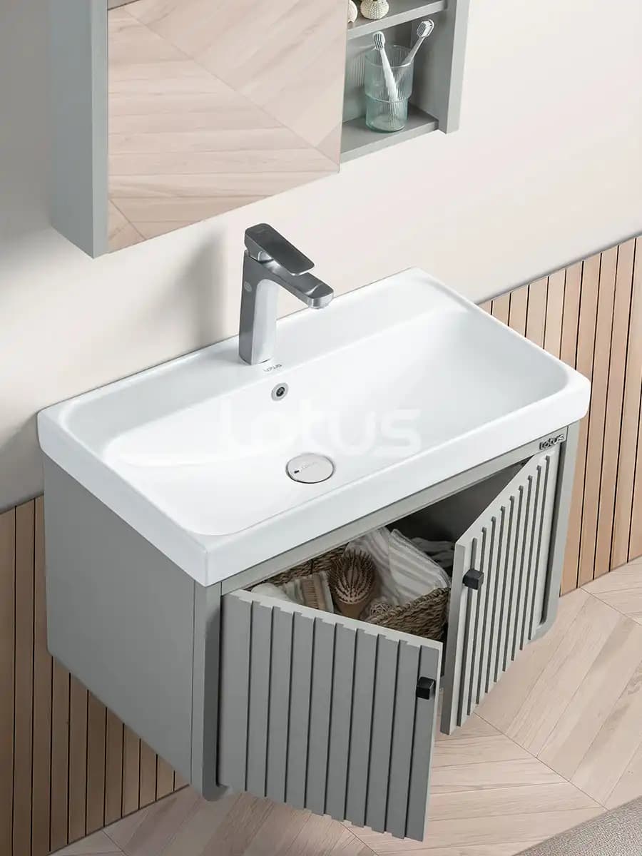 کابینت و روشویی لوتوس طرح مدرن مدل اورکا Orka 500 ابعاد 40 * 49 سانتیمتر — تصویر ۴
