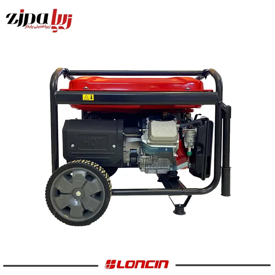 موتور برق بنزینی هندلی استارتی مدل LC6500D-S لانسین — تصویر ۴